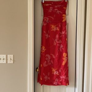 Miss Jackson’s Formal Dress Floral Print Strapless